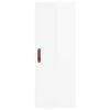 vidaXL Highboard High Gloss White 34.5x34x180 cm Engineered Wood