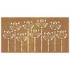 vidaXL Garden Wall Decoration 105x55 cm Corten Steel Flower Design