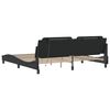 vidaXL Bed Frame with LED without Mattress "Zadar" Black 200x200 cm