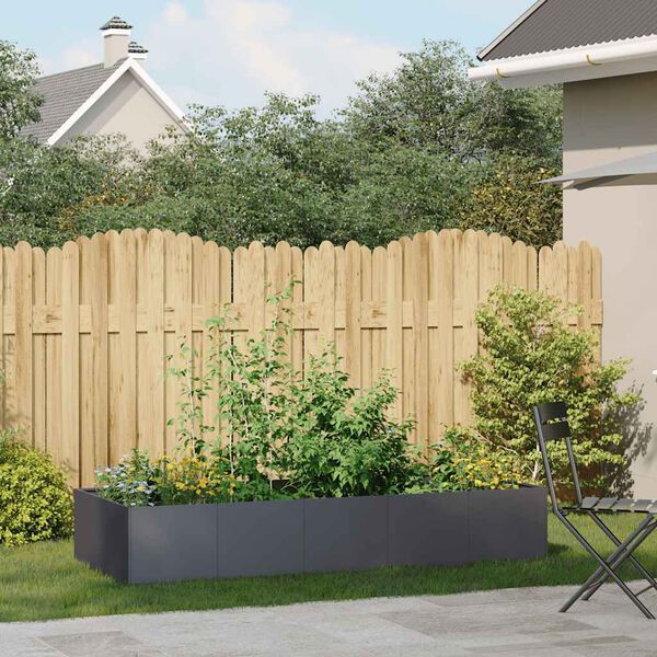 vidaXL Planter Anthracite 200x80x40 cm Steel