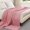 vidaXL Throw Blanket Pink 270 x 240 cm Fleece