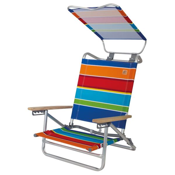 Eurotrail 2-in-1 Beach Chair Mediterranee Colour Stripes