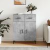vidaXL Sideboard Concrete Grey 69.5x34x90 cm Engineered Wood