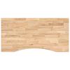 vidaXL Desk Top Untreated 100x60x2.5 cm Solid Wood Oak Rectangular