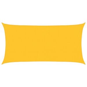 vidaXL Sunshade Sail 160 g/m&sup2; Rectangular Yellow 2x3.5 m HDPE