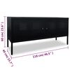 vidaXL TV Cabinet 118x40x60 cm Black