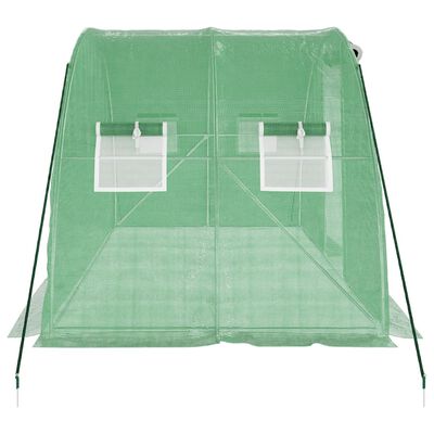 vidaXL Greenhouse with Steel Frame Green 8 m² 4x2x2 m