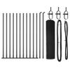 vidaXL Welded Wire Fence with Concrete Base 25 x 0.5 m Grey Mesh