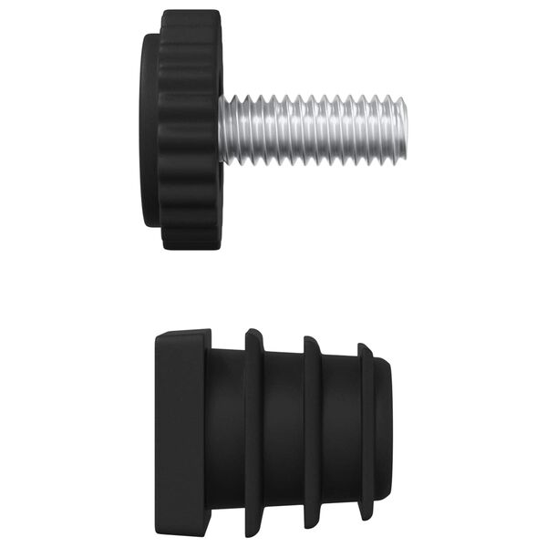 vidaXL Furniture Levelers Adjustable 1895 pcs Black PP