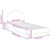 vidaXL Children's Bed Frame with Headboard Light Grey 90 x 200 cm