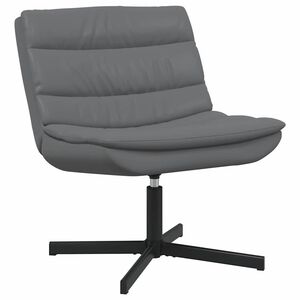 vidaXL Swivel Chair Grey 63 x 75 x 76 cm PU