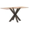 vidaXL Dining Table Leg Spider Shape Black 85x85x(72-73) cm Steel