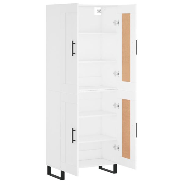 vidaXL Highboard White 69.5x34x180 cm Engineered Wood