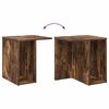 vidaXL End Table 2 pcs Smoked Oak 37 x 32 x 40 cm Engineered Wood