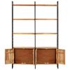 vidaXL 4-Tier Bookcase 124x30x180 cm Solid Acacia Wood