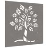 vidaXL Garden Wall Decoration 55x55 cm Corten Steel Tree Design