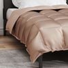 vidaXL Winter Duvet Gold 220 x 135 cm Satin and Microfiber
