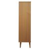 vidaXL Bookcase MOLDE Brown 90x35x133,5 cm Solid Wood Pine