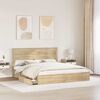 vidaXL Storage Bed with Drawer Sonoma Oak 180 x 200 cm Engineered Wood