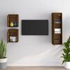 vidaXL TV Cabinets 3 pcs Honey Brown Solid Wood Pine