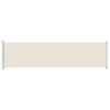 vidaXL Patio Retractable Side Awning 600x160 cm Cream