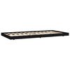 vidaXL Bed Frame without Mattress Black 100x200 cm Solid Wood Pine