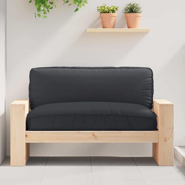 vidaXL Pallet Cushion for suitable for Seat Black 120 x 80 x 12 cm