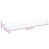 vidaXL Floating Wall Shelf High Gloss Black 90x23.5x3.8 cm MDF