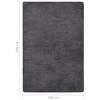 vidaXL Teddy Rug Anthracite 200x140 cm