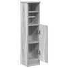 vidaXL Bathroom Cabinet with Roll Holder Grey Sonoma 20.5x22x90 cm