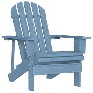 vidaXL Garden Chair | Blue | Solid fir wood | Medium | Ergonomic