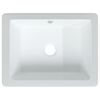 vidaXL Bathroom Sink White 39x30x18.5 cm Rectangular Ceramic