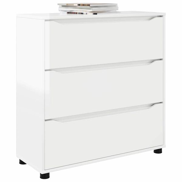 vidaXL Storage Cabinet High Gloss White 80 x 31 x 81 cm