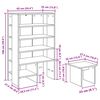 vidaXL Shoe Cabinet with Shelf 2 pcs Sonoma Oak Engineered Wood