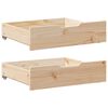 vidaXL Kids Bed Frame with Drawers without Mattress 80x160 cm Solid Wood