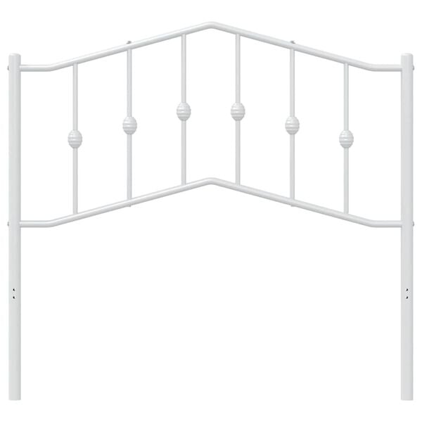 vidaXL Metal Replace Headboard White 100 cm