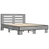 vidaXL Bed Frame without Mattress Grey Sonoma 120x200 cm