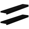 vidaXL Window Sills 2 pcs&nbsp;Brown Black 80x15x2 cm Solid Wood Oak