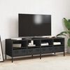 vidaXL TV Cabinet Black 135x39x43.5 cm Cold-rolled Steel