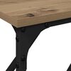 vidaXL Console Table Artisan oak 180 x 23 x 75 cm