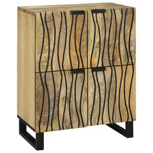 vidaXL Sideboard Brown 60 x 33 x 75 cm Solid mango wood
