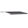 vidaXL Electric Retractable Awning Anthracite and White 5 x 3 m