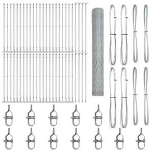 vidaXL Welded Wire Fence with Concrete Base 100 x 1.2 m (W x H)