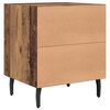 vidaXL Bedside Cabinet with Drawer 2 pcs Old Wood 40 x 35 x 47.5 cm