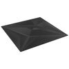 vidaXL Wall Panels 12 pcs Black 50x50 cm XPS 3 m&sup2; Star