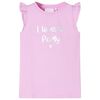 vidaXL Kids'T-shirt with Ruffle Sleeves Lila 128