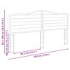 vidaXL Headboard Smoked Oak 200 cm Engineered wood