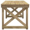 vidaXL 4 Piece Garden Dining Set Impregnated Solid Wood Pine