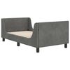 vidaXL Children's Bed Frame with Headboard Dark Grey 80 x 160 cm