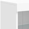 vidaXL Sideboard with LED Lights White 81x37x100 cm